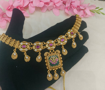 Gold Polki  Necklace  Jewellery Latika Set