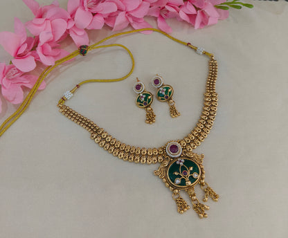 Gold Polki  Necklace  Jewellery Latika Set