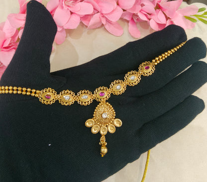 Gold Polki  Necklace  Jewellery Latika Set