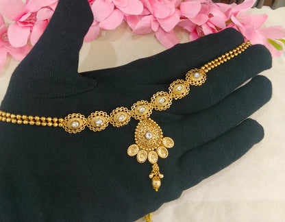 Gold Polki  Necklace  Jewellery Latika Set