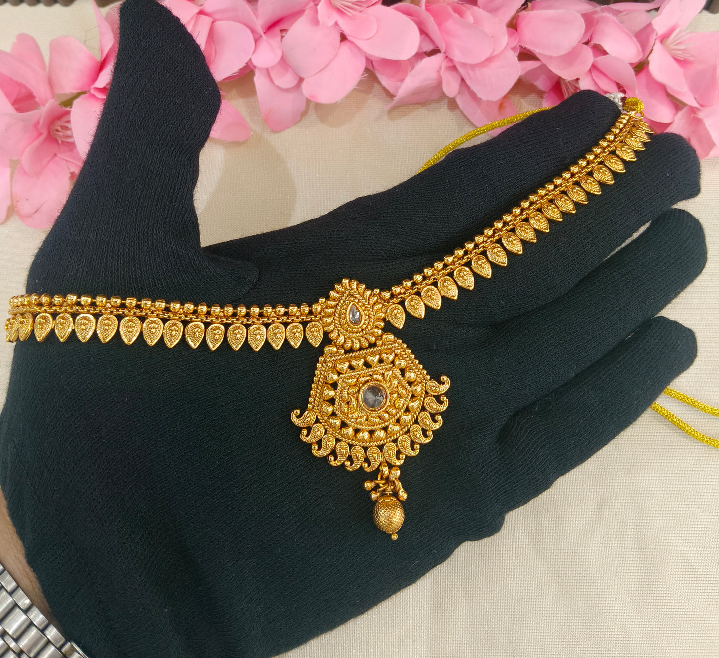 Gold Polki  Necklace  Jewellery Latika Set