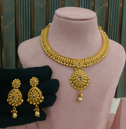 Gold Polki  Necklace  Jewellery Latika Set