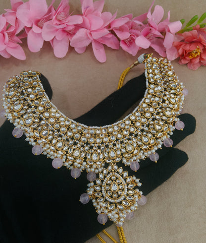 Kundan necklace Pink Jewelry Aman Set