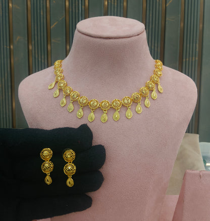 Gold Forming Jewellery Soni Necklace Set