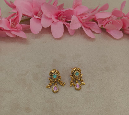 Gold Polki Yaad Earrings