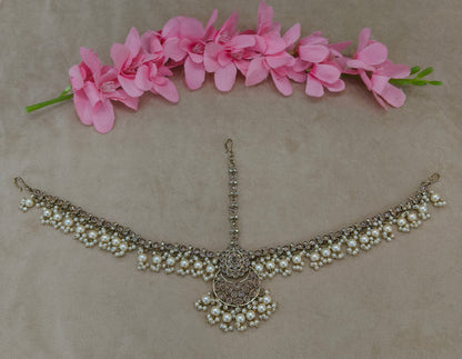 Antique Gold Indian Sheesh Phool Headpiece Matha Patti