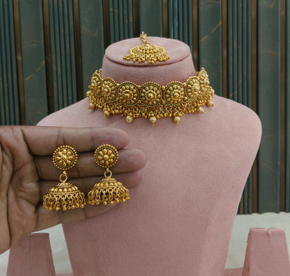 Gold Polki Necklace Jewellery Sonia Set