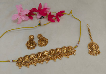 Gold Polki Necklace Jewellery Sonia Set