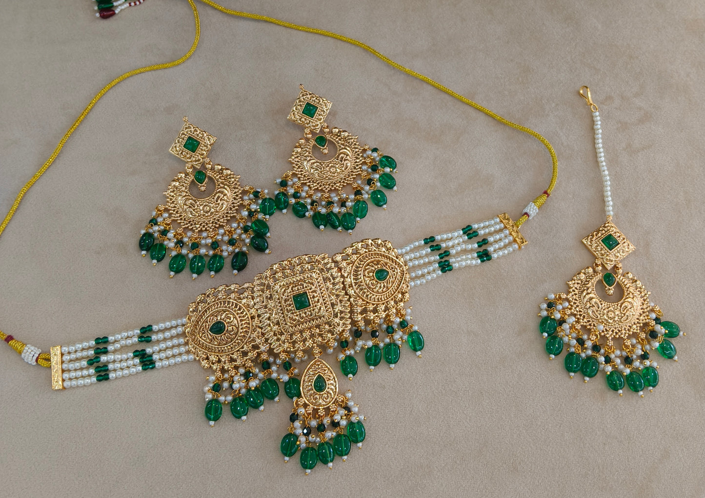 Gold Polki Necklace Jewellery Sonia Set
