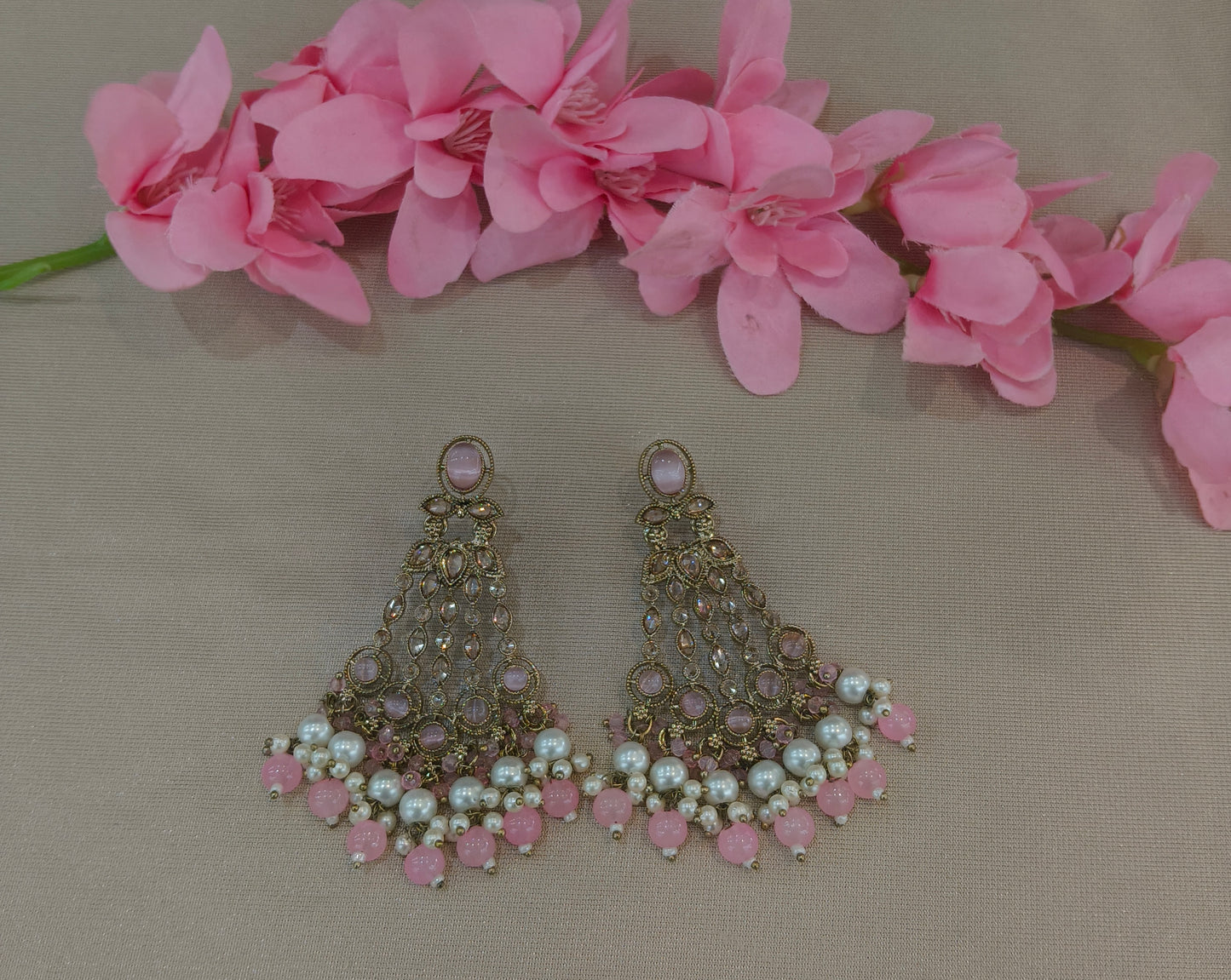 Indian Antique Gold Teji Earrings