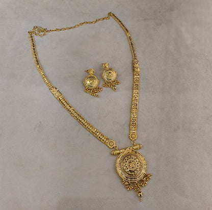 Gold Forming Long Jewellery Teresa Necklace Set