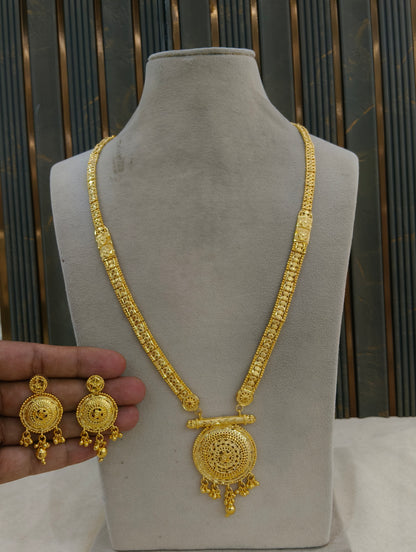 Gold Forming Long Jewellery Teresa Necklace Set