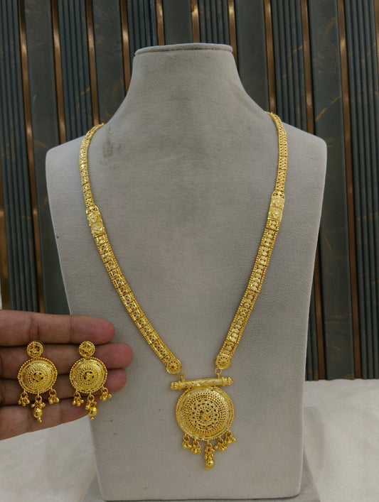 Gold Forming Long Jewellery Teresa Necklace Set