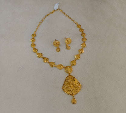 Gold Forming Jewellery Teresa Necklace Set