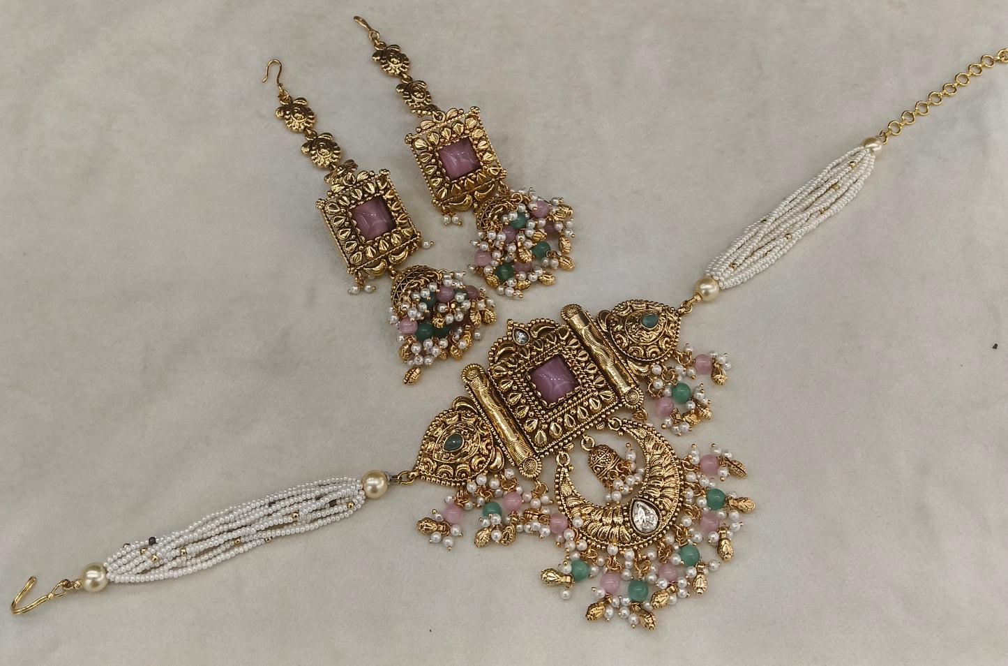 Gold choker set/ Gold choker Addison set