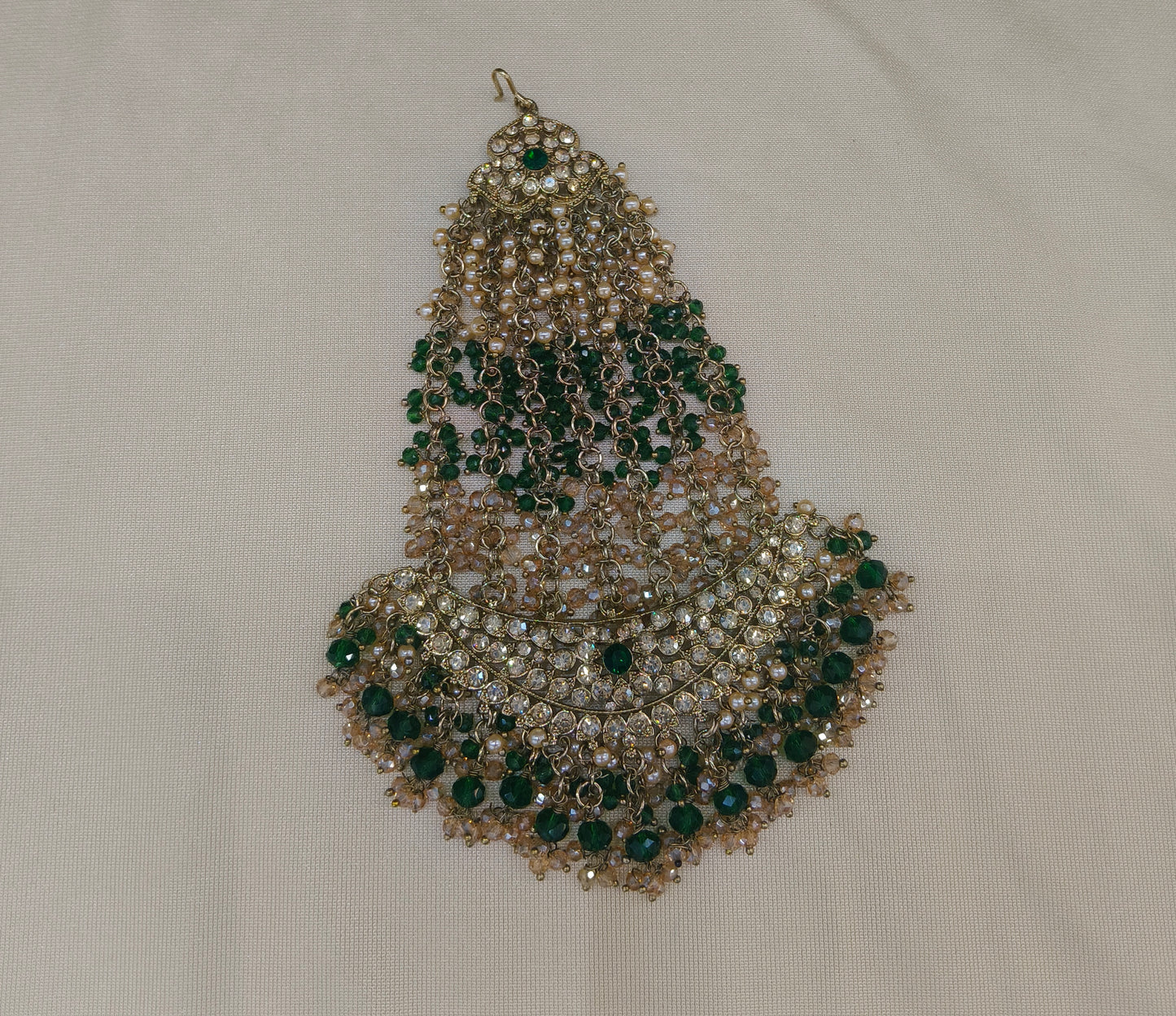 Antique Green Headpassa Jhumar Tracey Jewellery