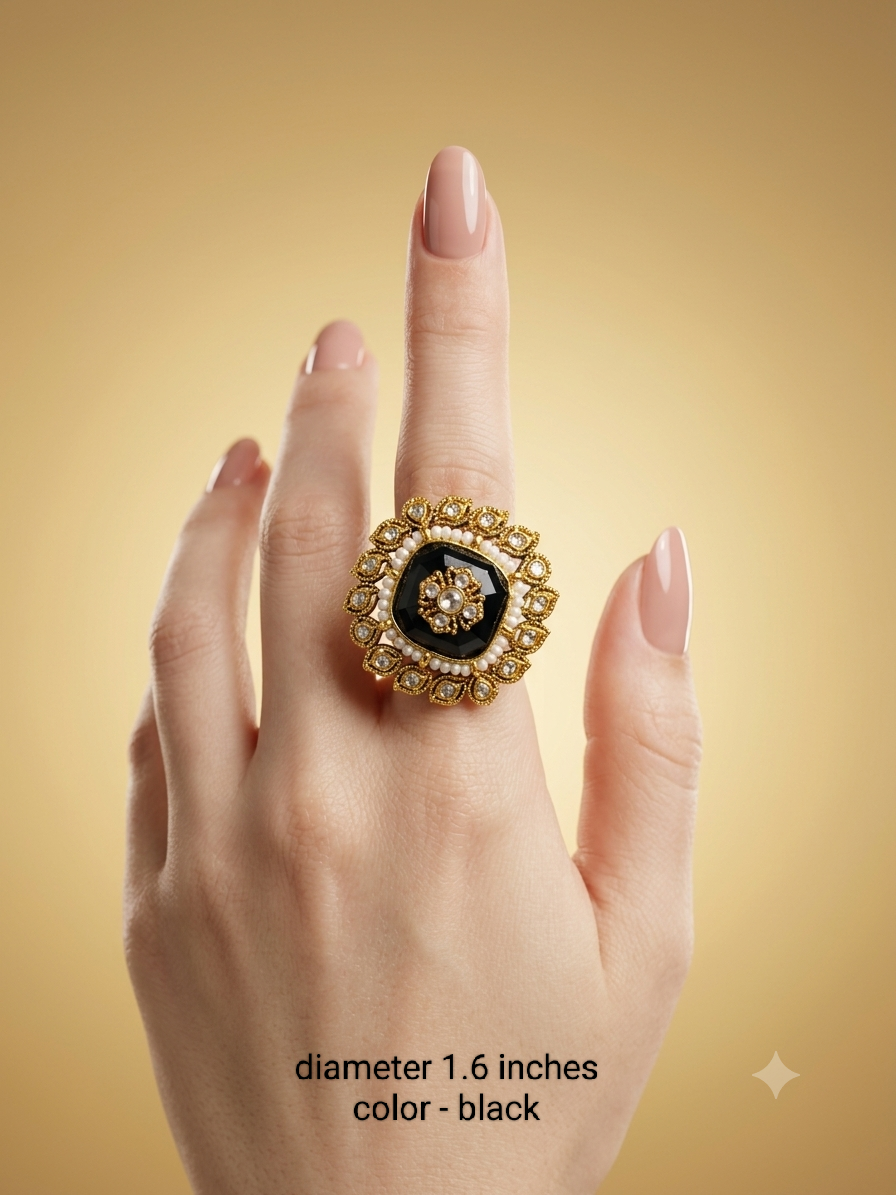 Kundan Adjustable  Finger Rings