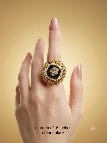 Kundan Adjustable  Finger Rings