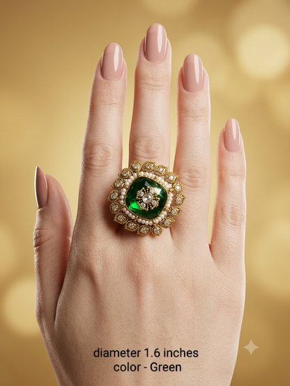 Kundan Adjustable  Finger Rings