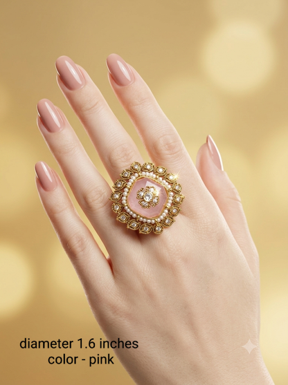 Kundan Adjustable  Finger Rings