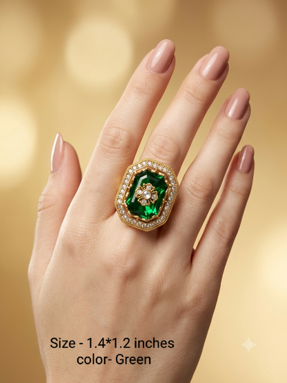 Kundan Adjustable  Finger Rings