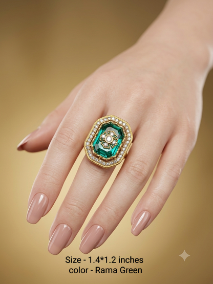 Kundan Adjustable  Finger Rings