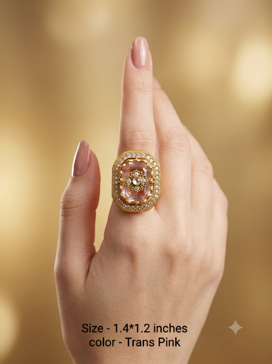 Kundan Adjustable  Finger Rings