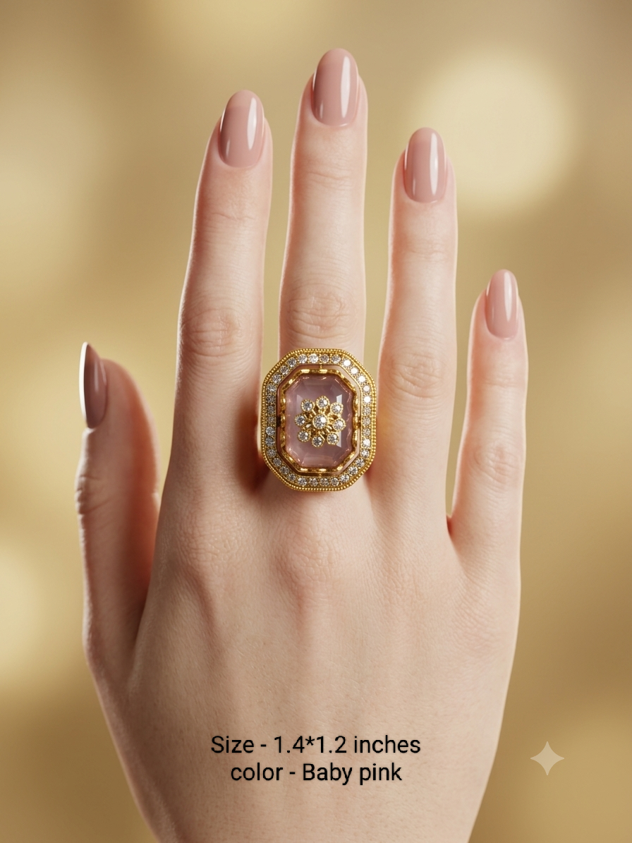 Kundan Adjustable  Finger Rings