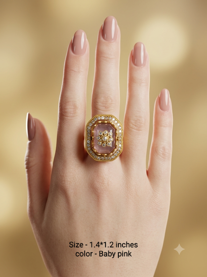Kundan Adjustable  Finger Rings