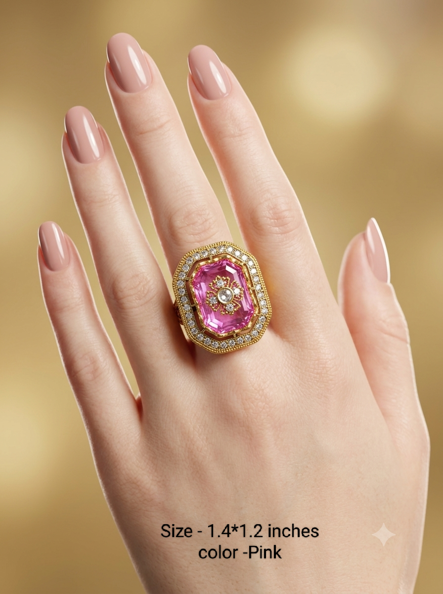 Kundan Adjustable  Finger Rings