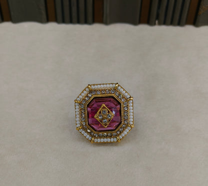 Kundan Adjustable  Finger Rings