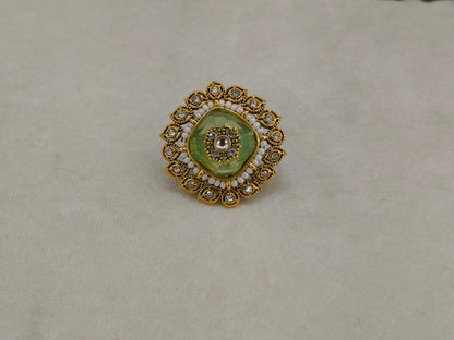 Kundan Adjustable  Finger Rings