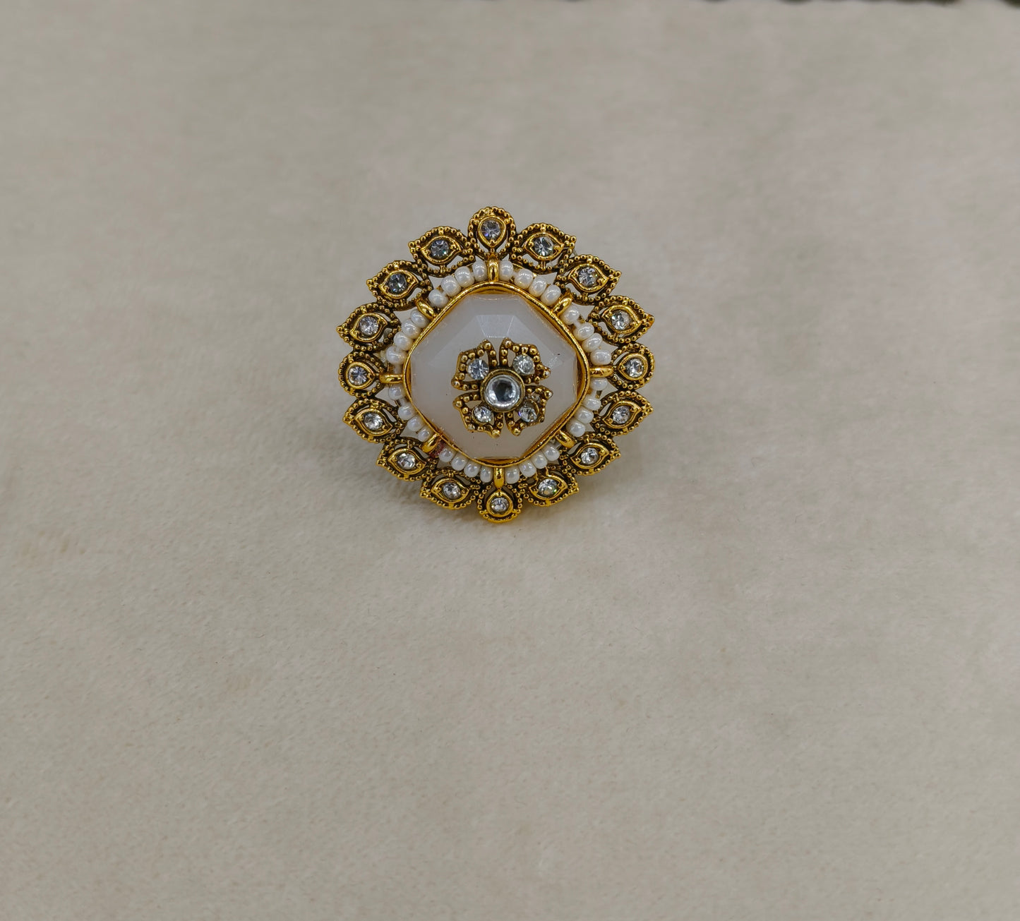 Kundan Adjustable  Finger Rings