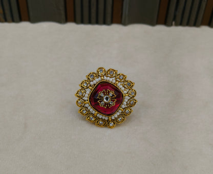 Kundan Adjustable  Finger Rings