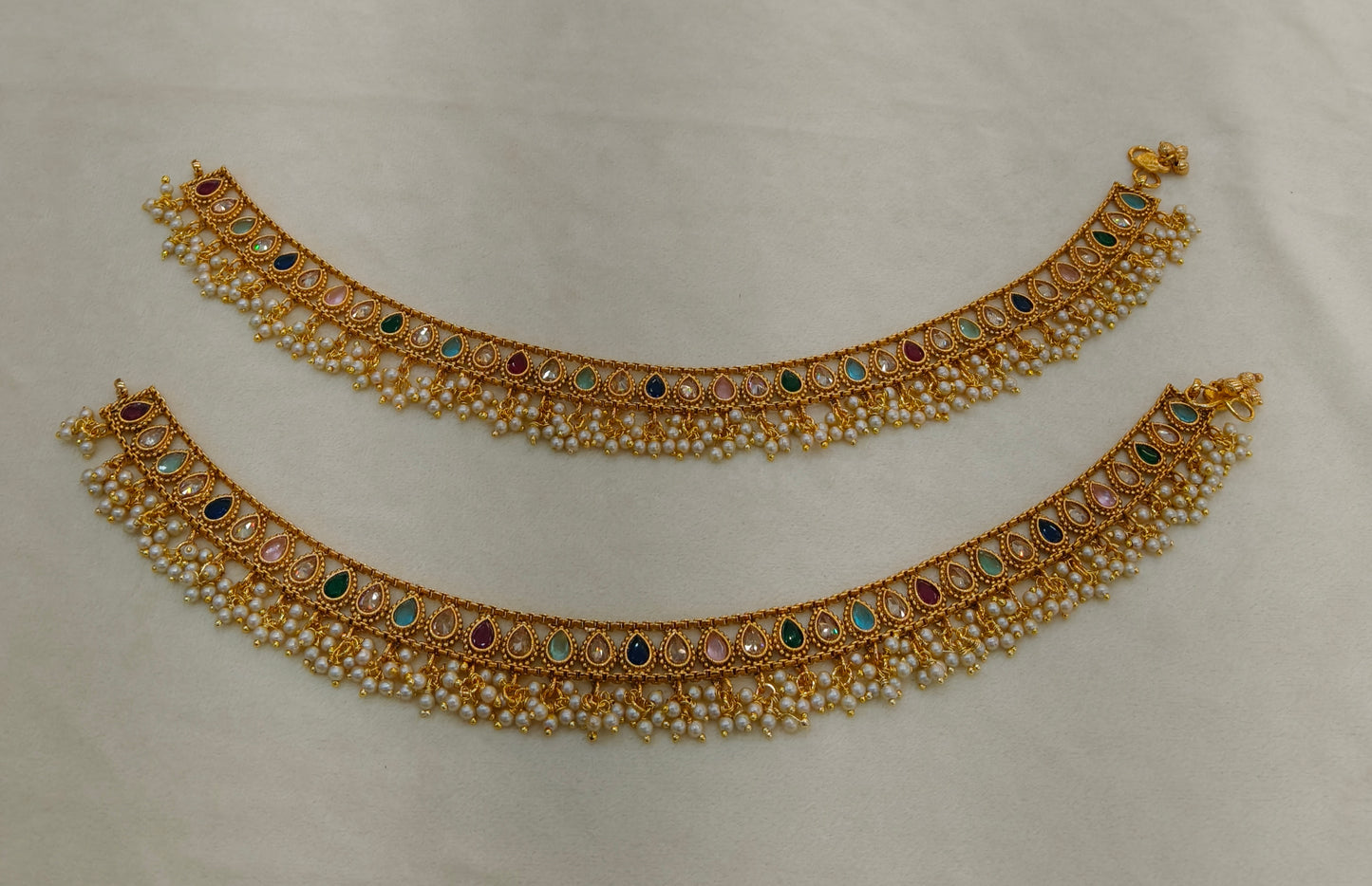 Multi Color Anklets Jhanjar Payal Alisa Jewellery