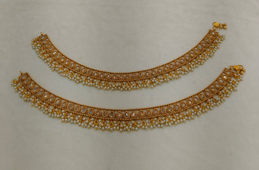 Gold Anklets Jhanjar Payal Alisa Jewellery
