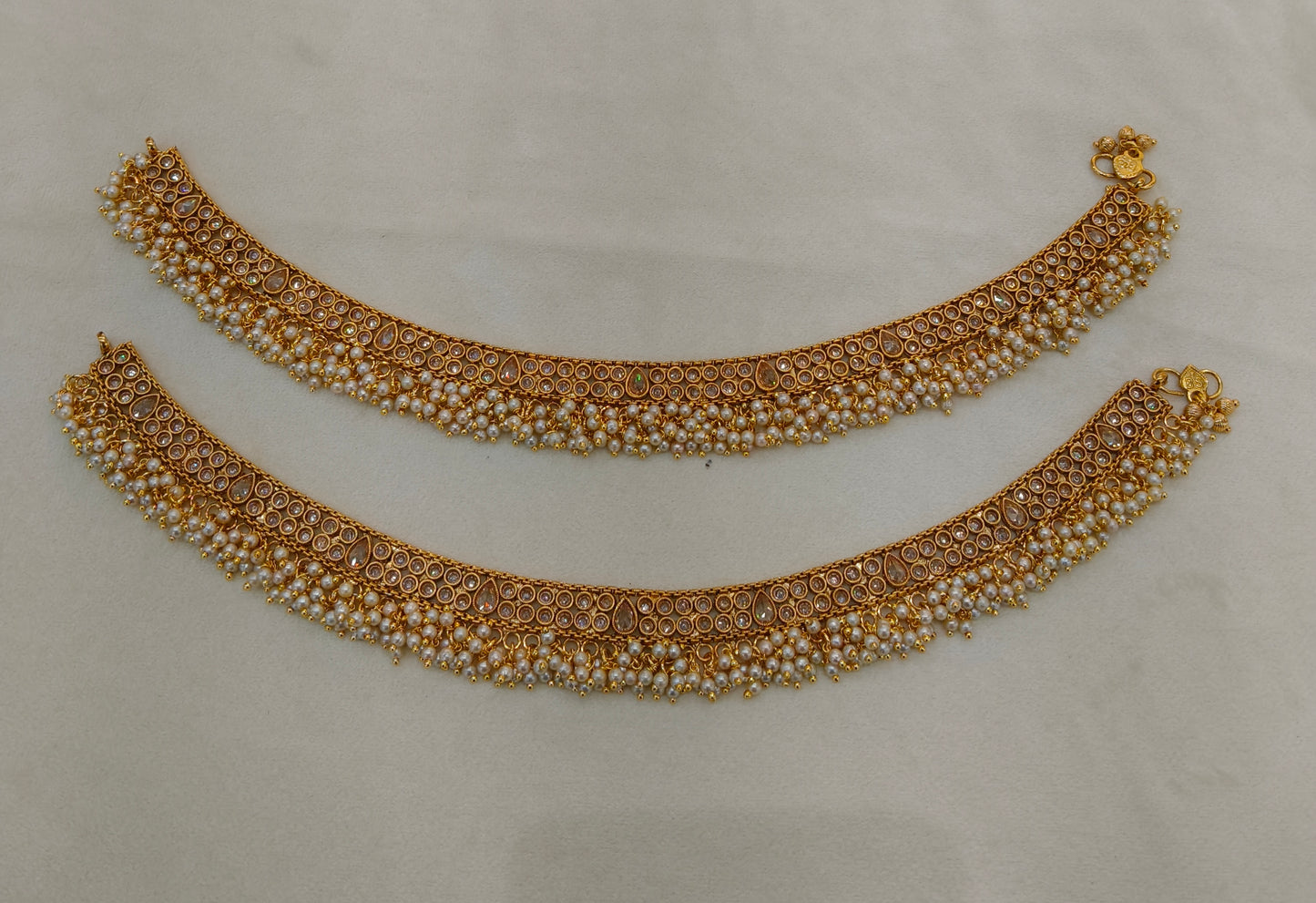 Gold Anklets Jhanjar Payal Alisa Jewellery