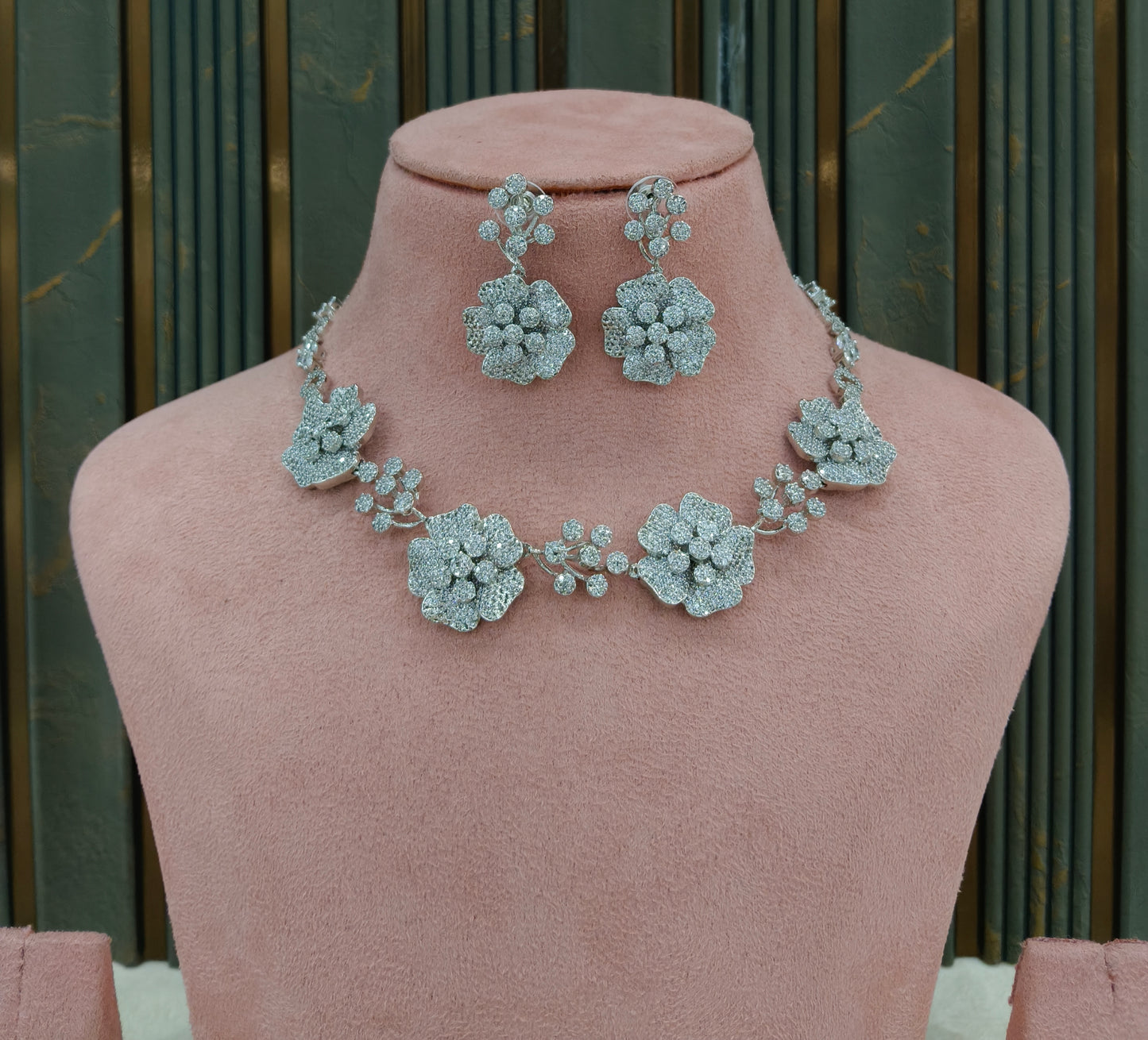American Diamond AD Necklace Alexa Set