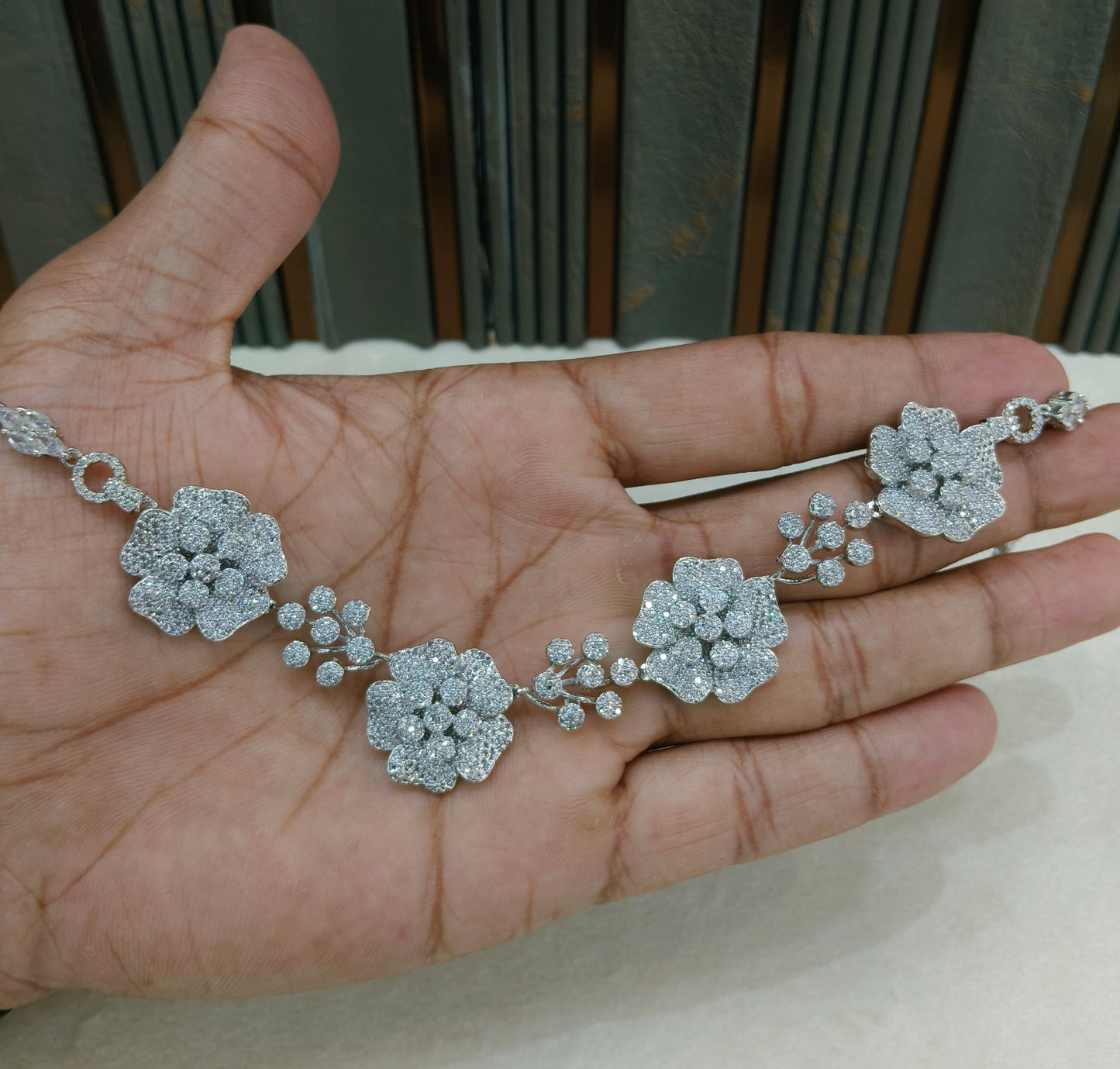American Diamond AD Necklace Alexa Set