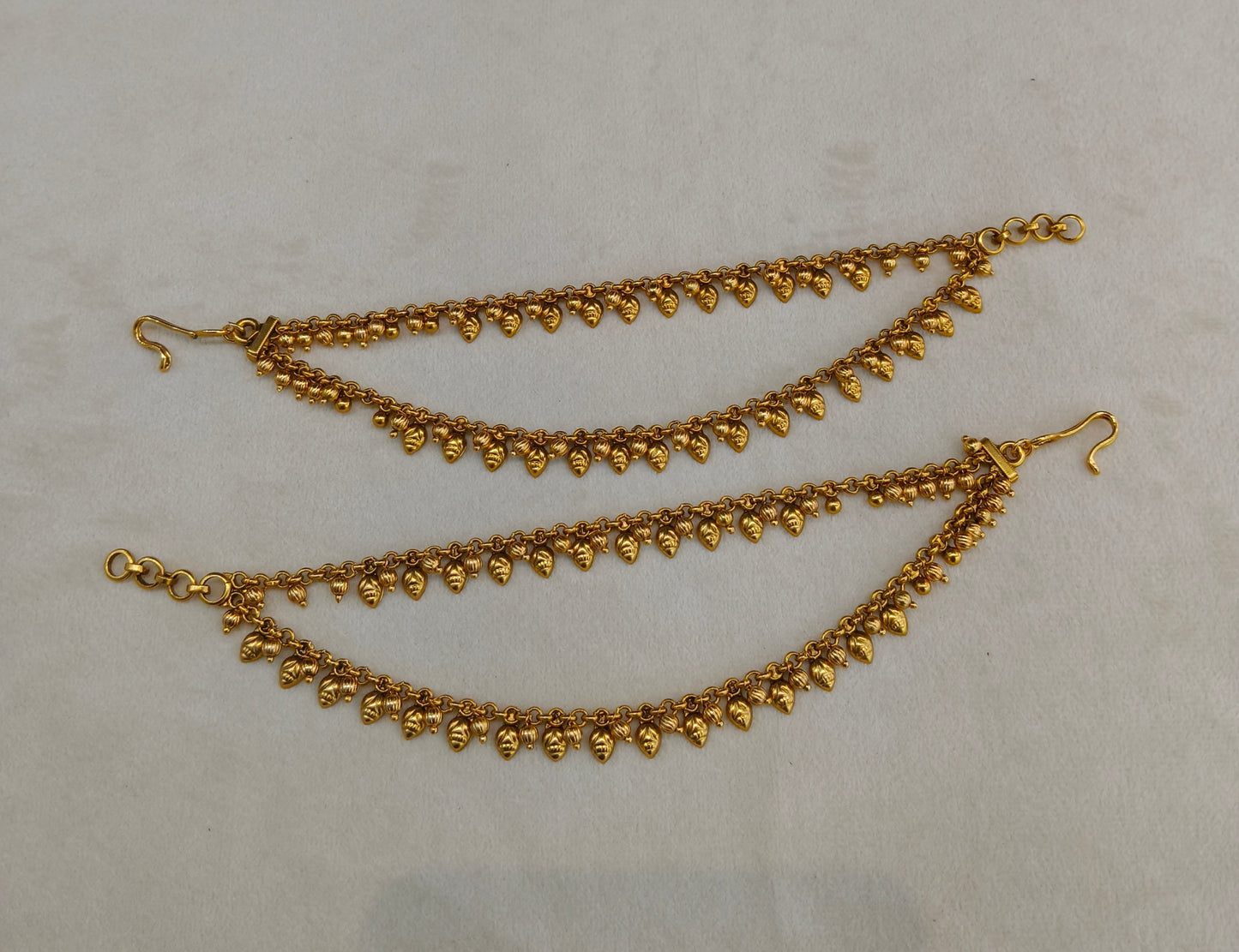 Gold polki Indian sahare earchains