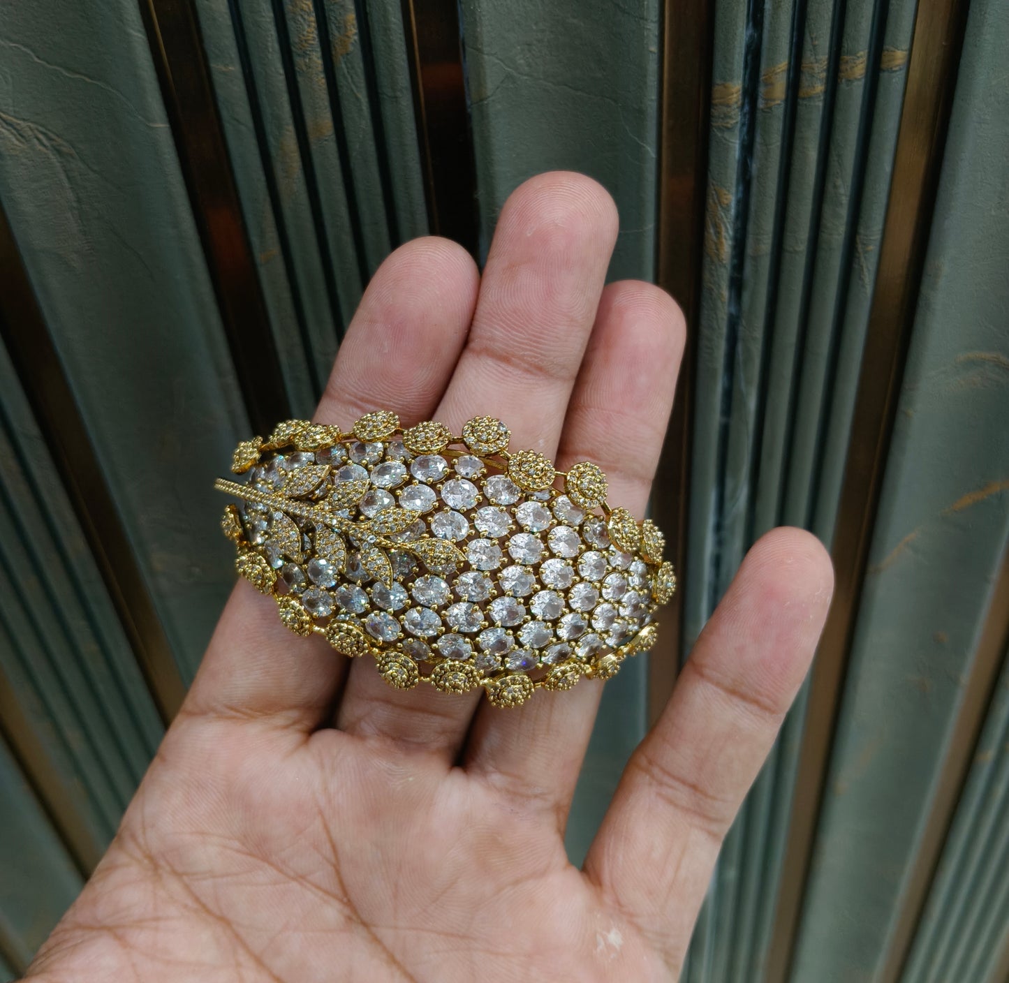 Antique White AD Hand Bracelets Junia Jewellery