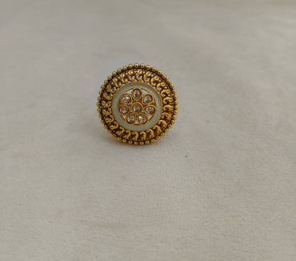 Gold Cocktail Indian Finger Chober Rings