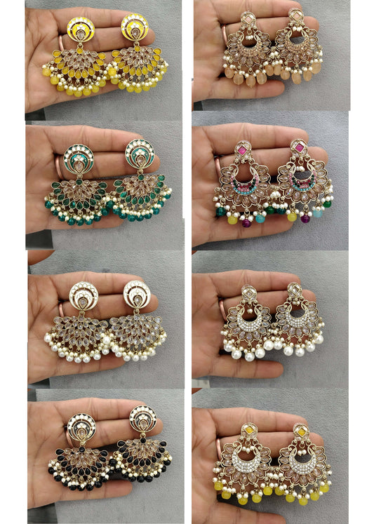 Indian Earrings Jewellery/ Earrings/ bollywood Earrings veni Set