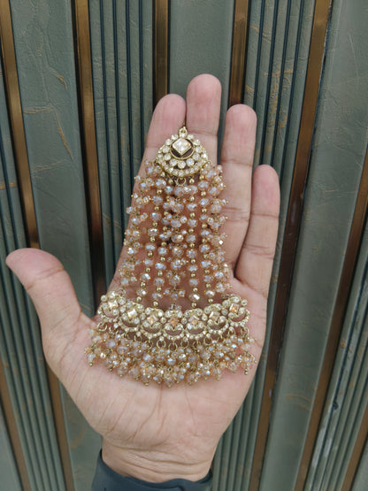 Antique Crystal Headpassa Jhumar Tracey Jewellery