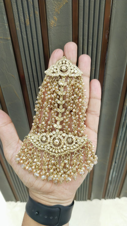 Antique Crystal Headpassa Jhumar Tracey Jewellery