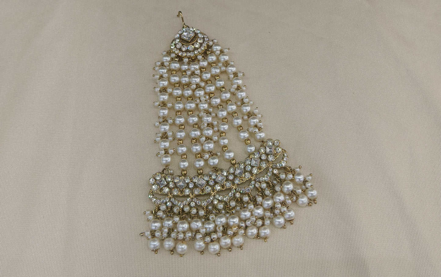 Antique White Headpassa Jhumar Tracey Jewellery
