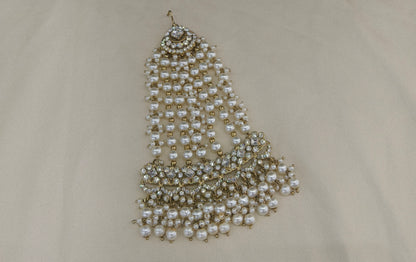 Antique White Headpassa Jhumar Tracey Jewellery