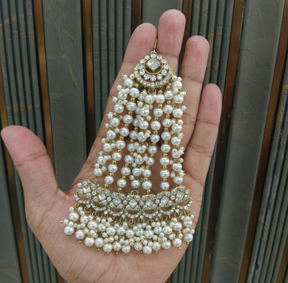 Antique White Headpassa Jhumar Tracey Jewellery
