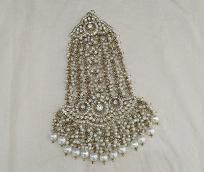 Antique White Headpassa Jhumar Tracey Jewellery