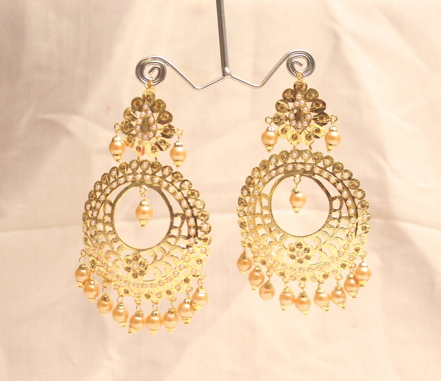 Earrings tikka tika set Jadau Indian Gold Chandbali Earrings Tikka Set/Multicolor,Firoja,Sky blue,Mehroon Indian Tikka Set/Punjabi Jewellery